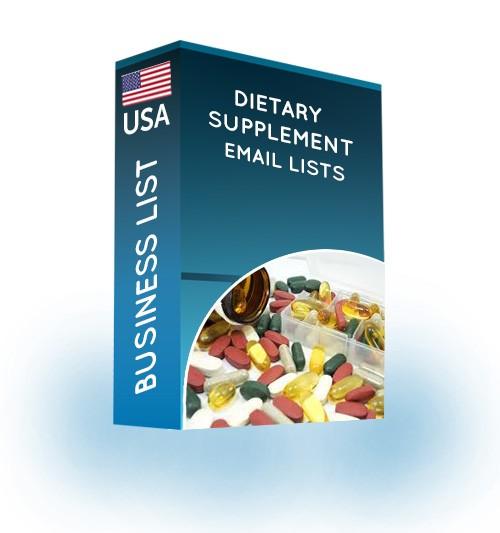 dietary supplement email list