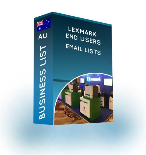 lexmark end users email list