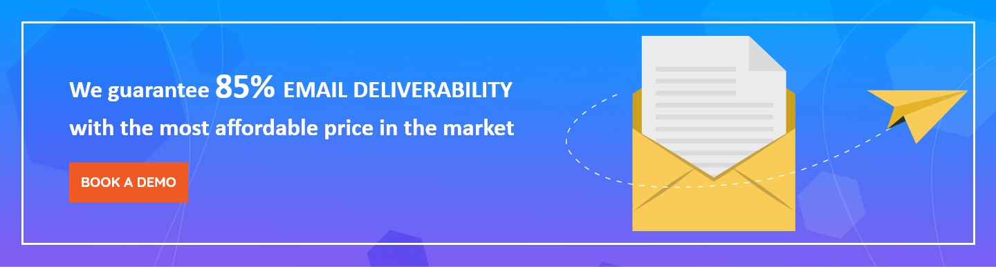 We guarantee a 85% deliverability with the most affordable price in the market 