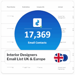 Buy Interior Designers Email List in UK & Europe